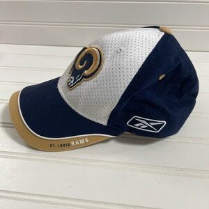 Equipment NFL Reebok St. Louis Rams One Size Adjustable Cap Unisex 100% Cotton